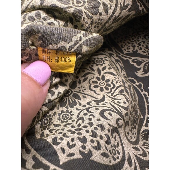 Art to Wear Vest Womens L Boho Avant Garde Hidden Hood Embroidered - Picture 9 of 10